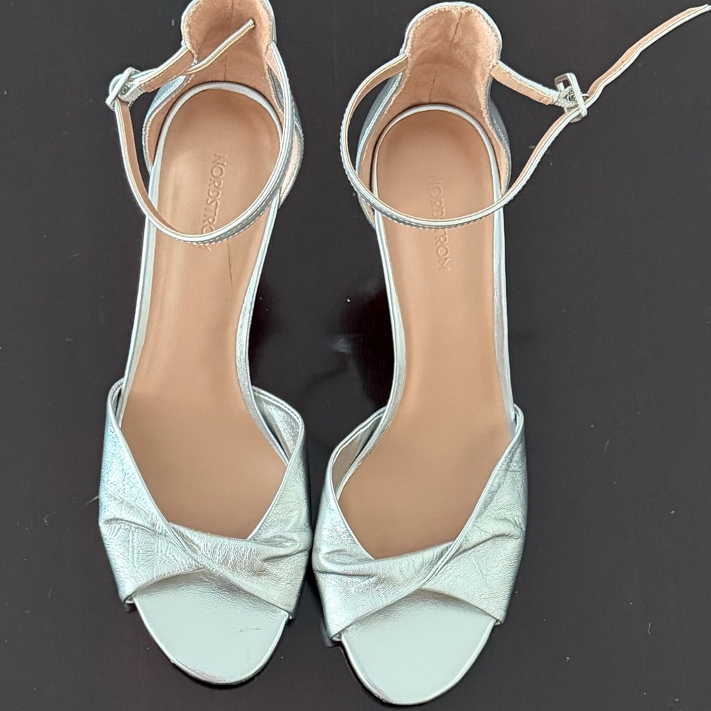 Nordstrom Anders Ankle Strap Sandal heel - size 9.5